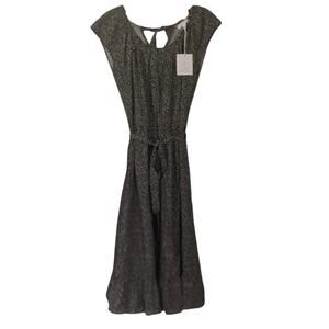 LC Lauren Conrad Dress Black White Dainty Floral Size Small Worn ONCE